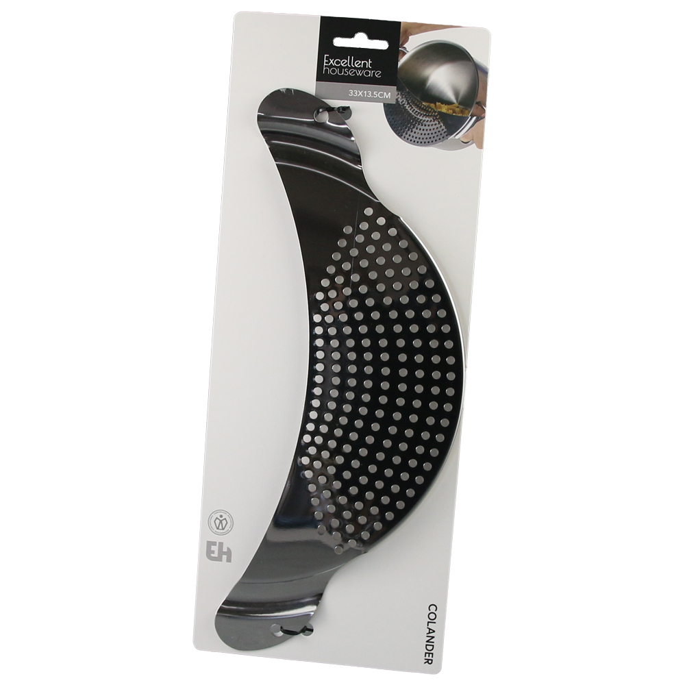 Strecuratoare pentru oale si cratite din otel inoxidabil 33 x 13.5 cm Strecuratoare pentru oale si cratite din otel inoxidabil 33 x 13.5 cm