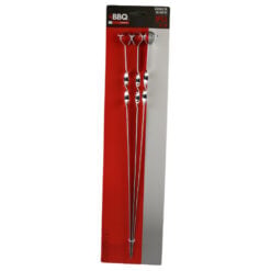 Set 3 tepuse metalice pentru gratar BBQ 45 cm