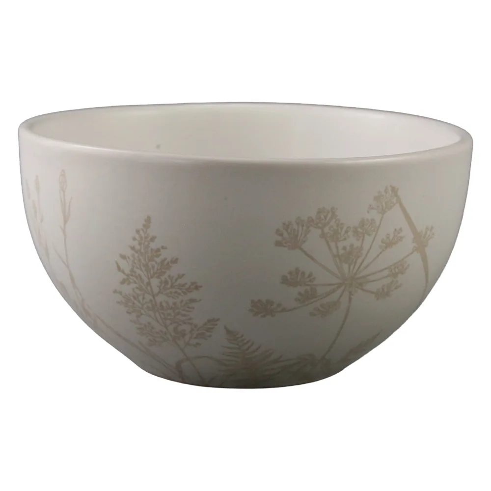 Bol ceramic cu imprimeuri florale 14 x 7.5 cm Bol ceramic cu imprimeuri florale 14 x 7.5 cm