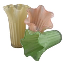 Vaza decorativa din sticla colorata 24 cm