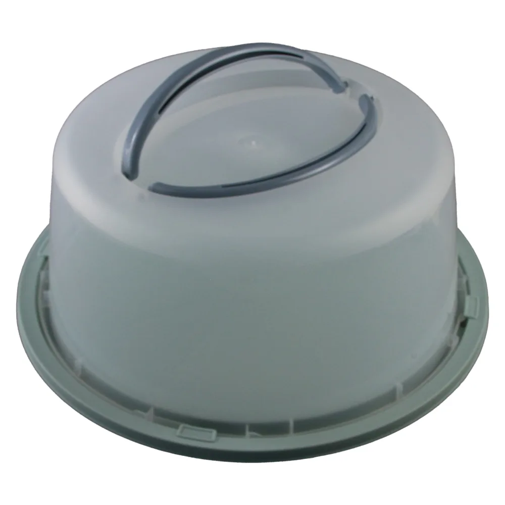 Suport tort rotund cu capac din plastic 34 x 15 cm Suport tort rotund cu capac din plastic 34 x 15 cm