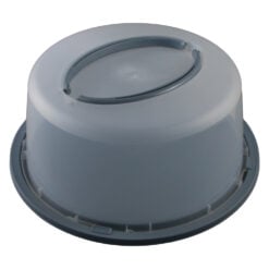 Suport tort rotund cu capac din plastic 34 x 15 cm