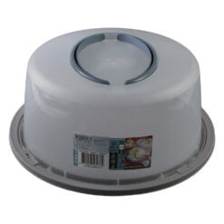 Suport tort rotund cu capac din plastic 34 x 15 cm