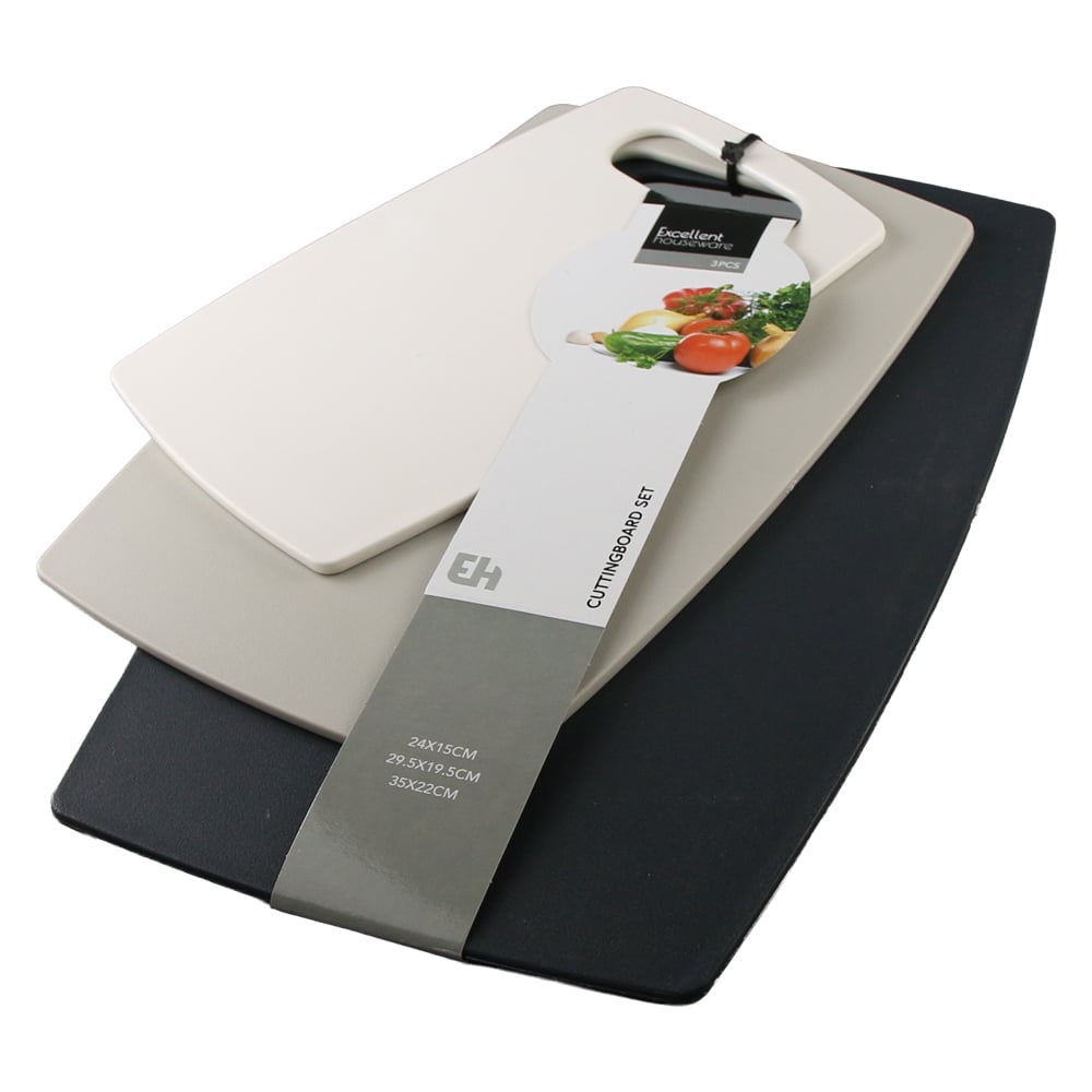 Set 3 tocatoare din plastic 35 x 22 cm / 29.5 x 19.5 cm / 24 x 15 cm Set 3 tocatoare din plastic 35 x 22 cm / 29.5 x 19.5 cm / 24 x 15 cm