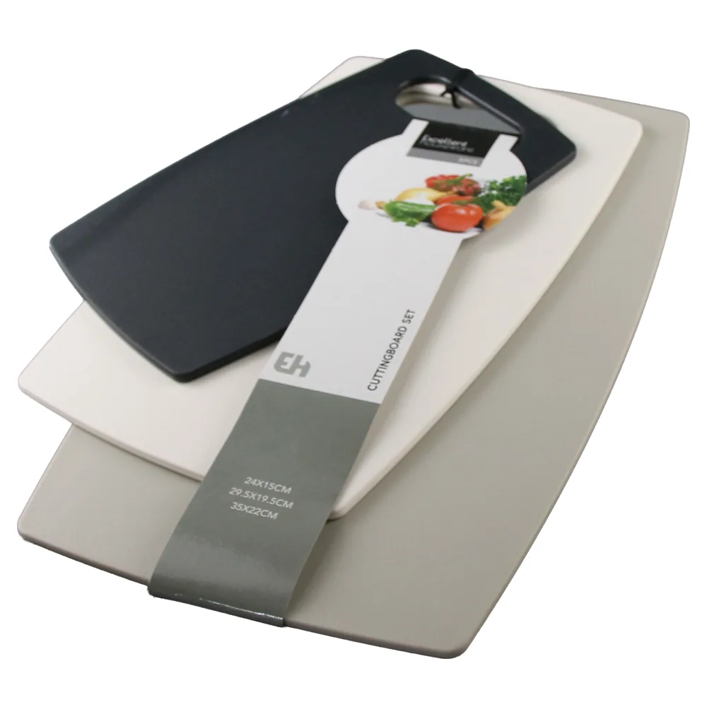 Set 3 tocatoare din plastic 35 x 22 cm / 29.5 x 19.5 cm / 24 x 15 cm