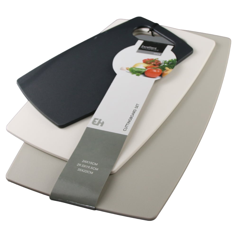 Set 3 tocatoare din plastic 35 x 22 cm / 29.5 x 19.5 cm / 24 x 15 cm Set 3 tocatoare din plastic 35 x 22 cm / 29.5 x 19.5 cm / 24 x 15 cm