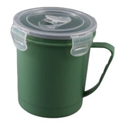 Cana din plastic pentru microunde cu capac 600 ml