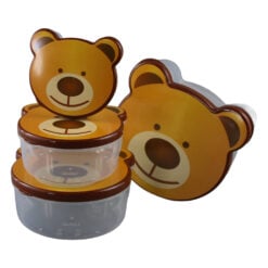 Set 4 cutii alimentare copii din plastic 750 - 200 ml