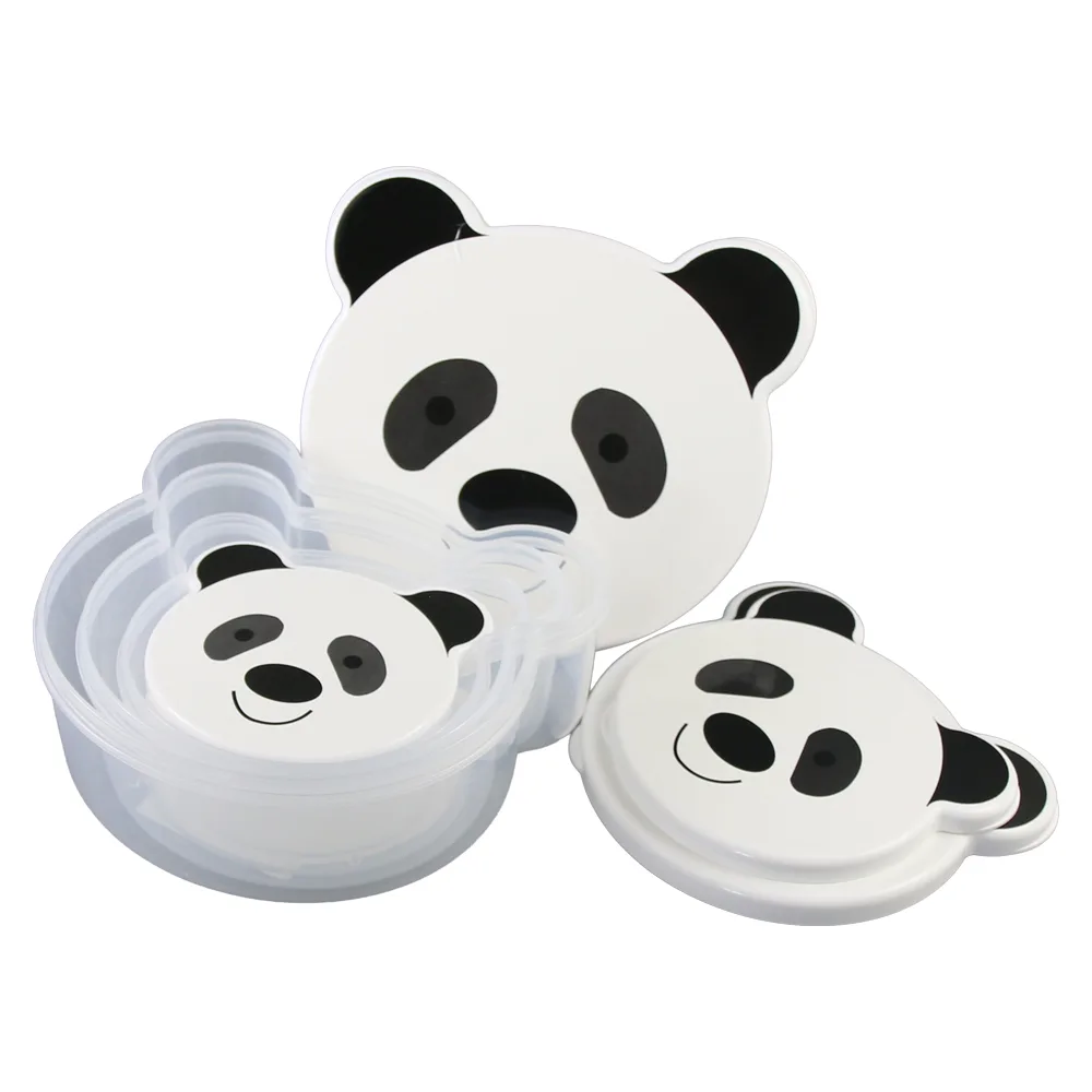 Set 4 cutii alimentare copii din plastic 750 - 200 ml