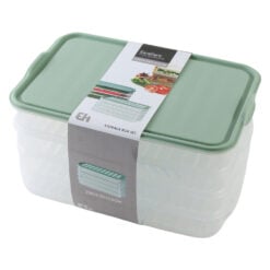 Set 2 cutii pentru alimente din plastic 23 x 15.5 x 12.5 cm Excellent Houseware