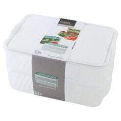 Set 2 cutii pentru alimente din plastic 23 x 15.5 x 12.5 cm Excellent Houseware