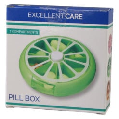 Cutie de pastile din plastic cu 7 compartimente Excellent Care