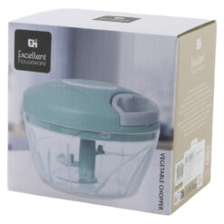 Tocator manual pentru legume din plastic cu 3 lame din otel Excellent Houseware