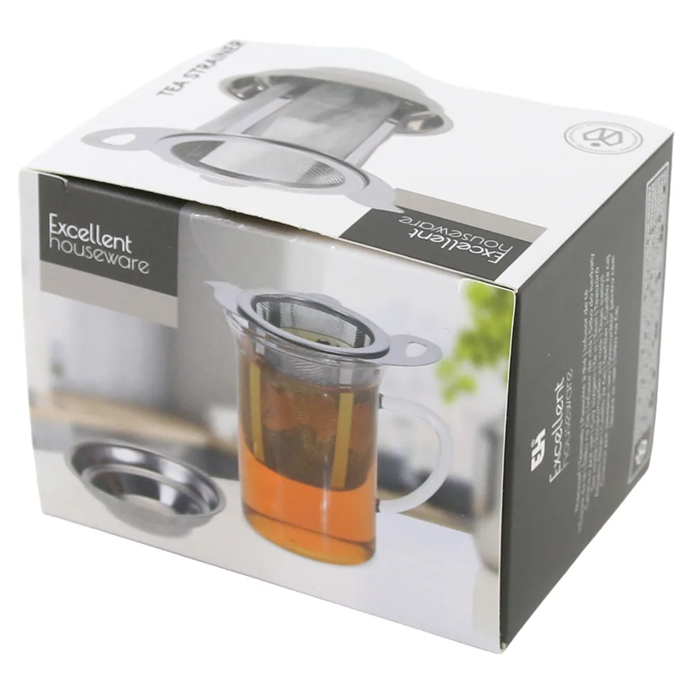 Filtru de ceai metalic cu suport 10 x 7 cm Excellent Houseware Filtru de ceai metalic cu suport 10 x 7 cm Excellent Houseware