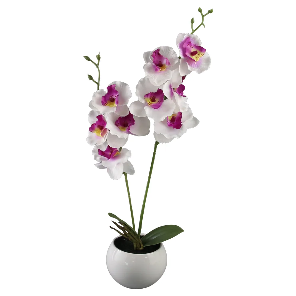 Orhidee artificiala in ghiveci ceramic 39 cm Orhidee artificiala in ghiveci ceramic 39 cm