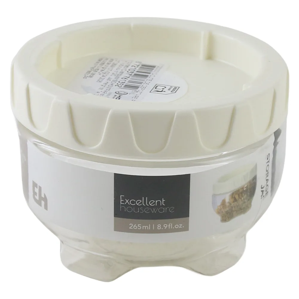 Recipient de depozitare din plastic cu capac 265 ml