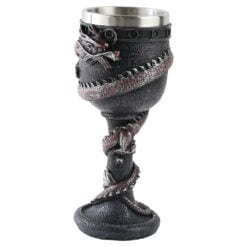 Pocal din metal si rasina Dragon 9 x 19 cm