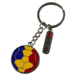 Breloc din metal "I love Romania" 3 x 9 cm