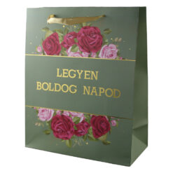 Punga cadou din hartie 26 x 32 cm "Legyen boldog napod"
