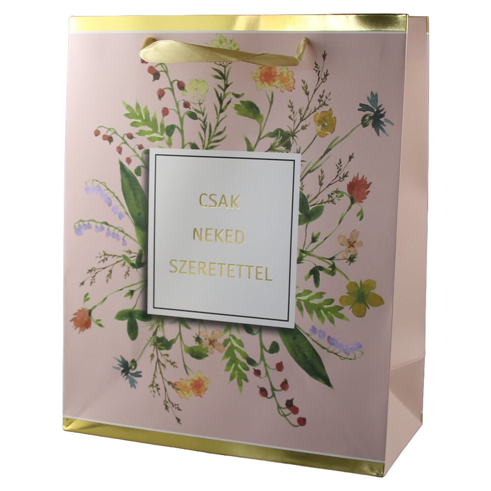 Punga cadou din hartie 26 x 32 cm "Csak neked szeretettel" Punga cadou din hartie 26 x 32 cm "Csak neked szeretettel"