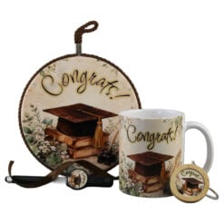 Set cadou absolvire "Congrats!" - cana ceramica