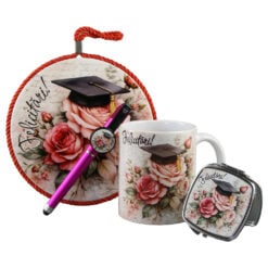 Set cadou absolvire "Felicitari!" - cana ceramica