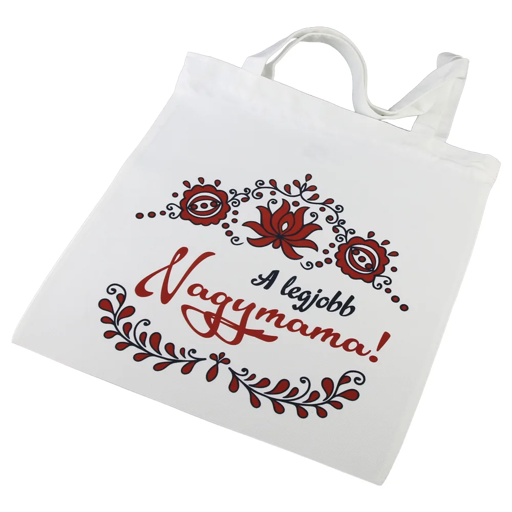 Sacosa textil cu fermoar "A legjobb Nagymama!" 36 x 39 cm
