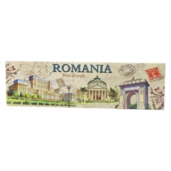 Magnet de frigider suvenir din plastic "Romania" 17 x 5 cm Bucuresti