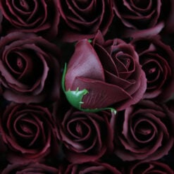 Trandafiri de sapun bordo 5 cm 50 bucati / cutie