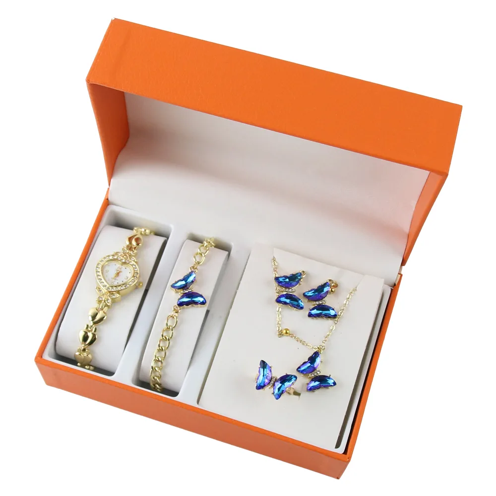 Set cadou pentru femei 5 piese ceas Set cadou pentru femei 5 piese ceas