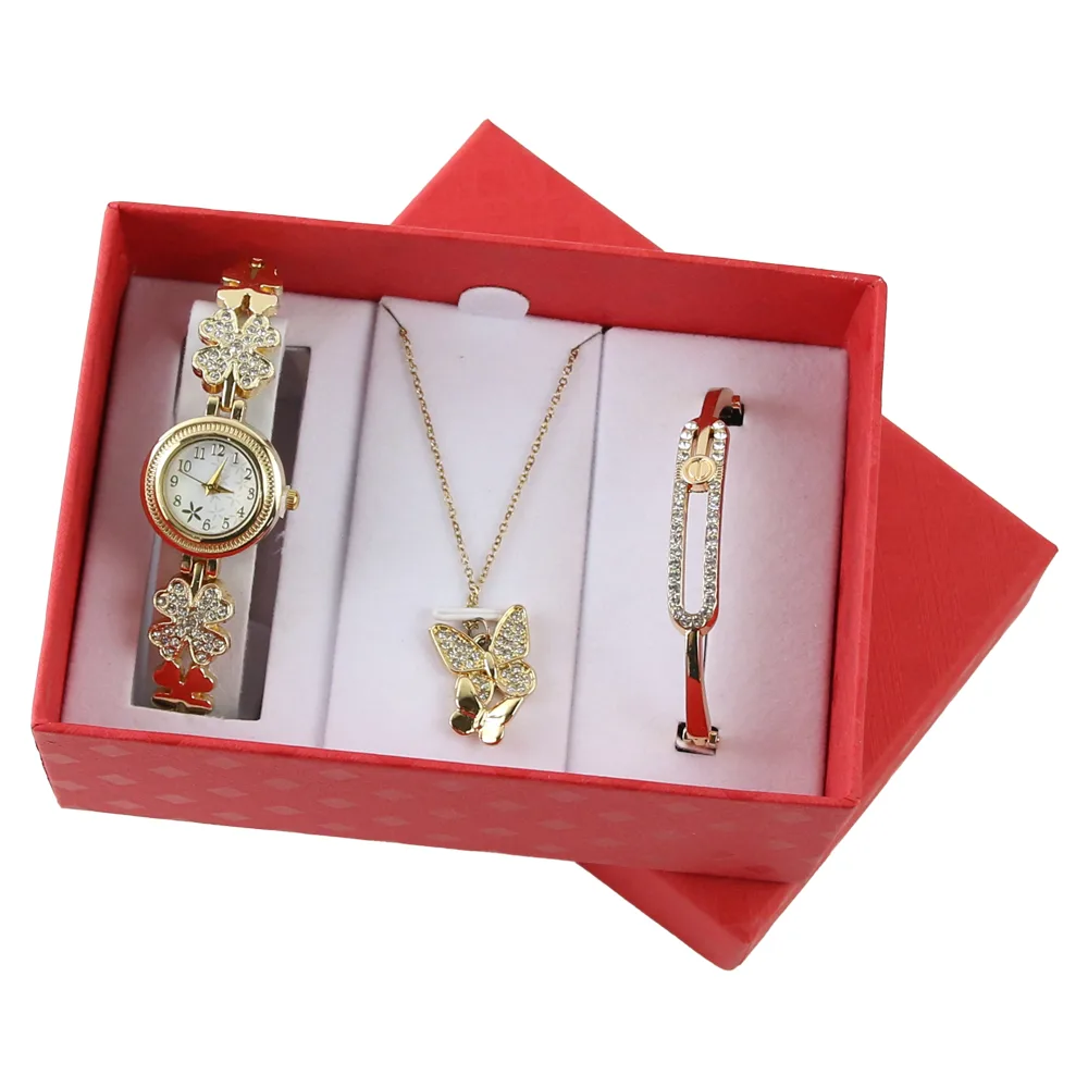 Set cadou pentru femei 3 piese Fancy ceas Set cadou pentru femei 3 piese Fancy ceas
