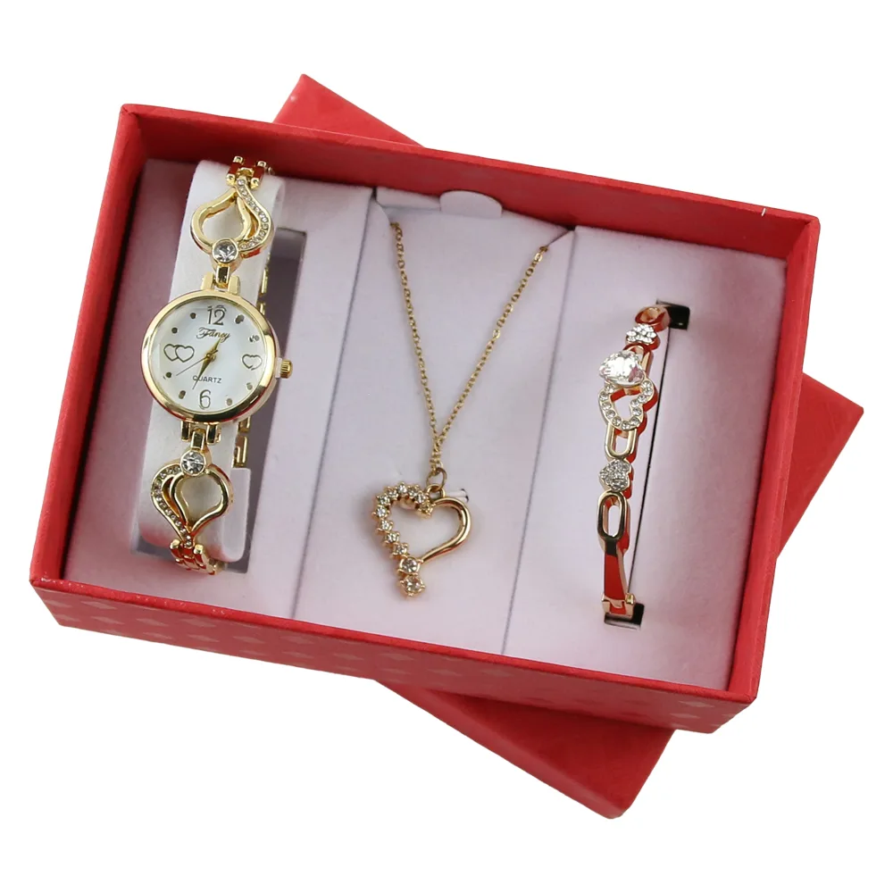 Set cadou pentru femei 3 piese Fancy ceas Set cadou pentru femei 3 piese Fancy ceas