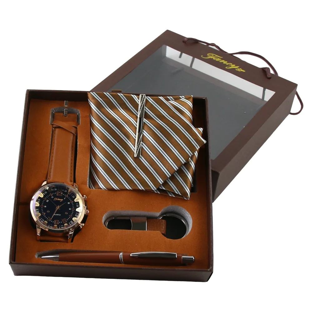 Set cadou pentru barbati 5 piese Fancy ceas Set cadou pentru barbati 5 piese Fancy ceas