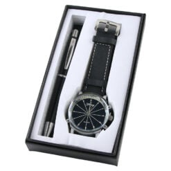Set cadou pentru barbati 2 piese ceas cu pix in cutie cadou