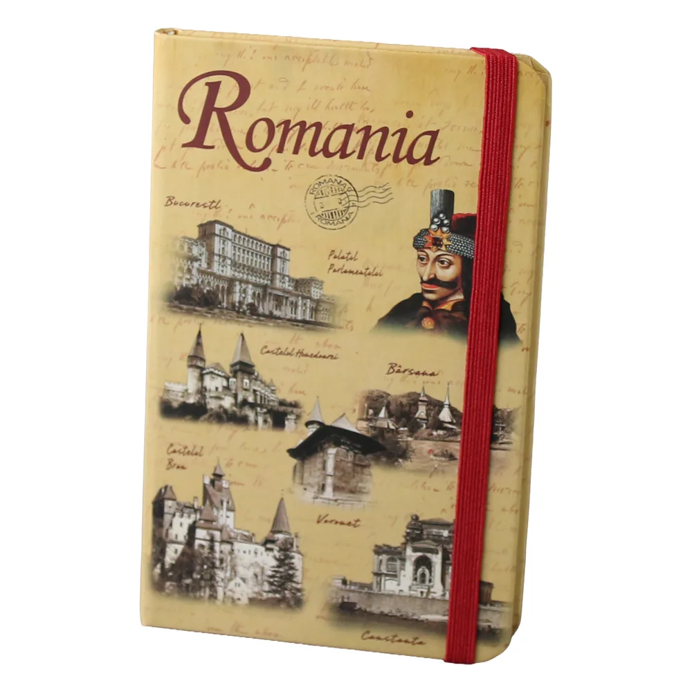 Agenda suvenir Romania 9 x 14 cm Castele si Bucuresti 2 modele Agenda suvenir Romania 9 x 14 cm Castele si Bucuresti 2 modele