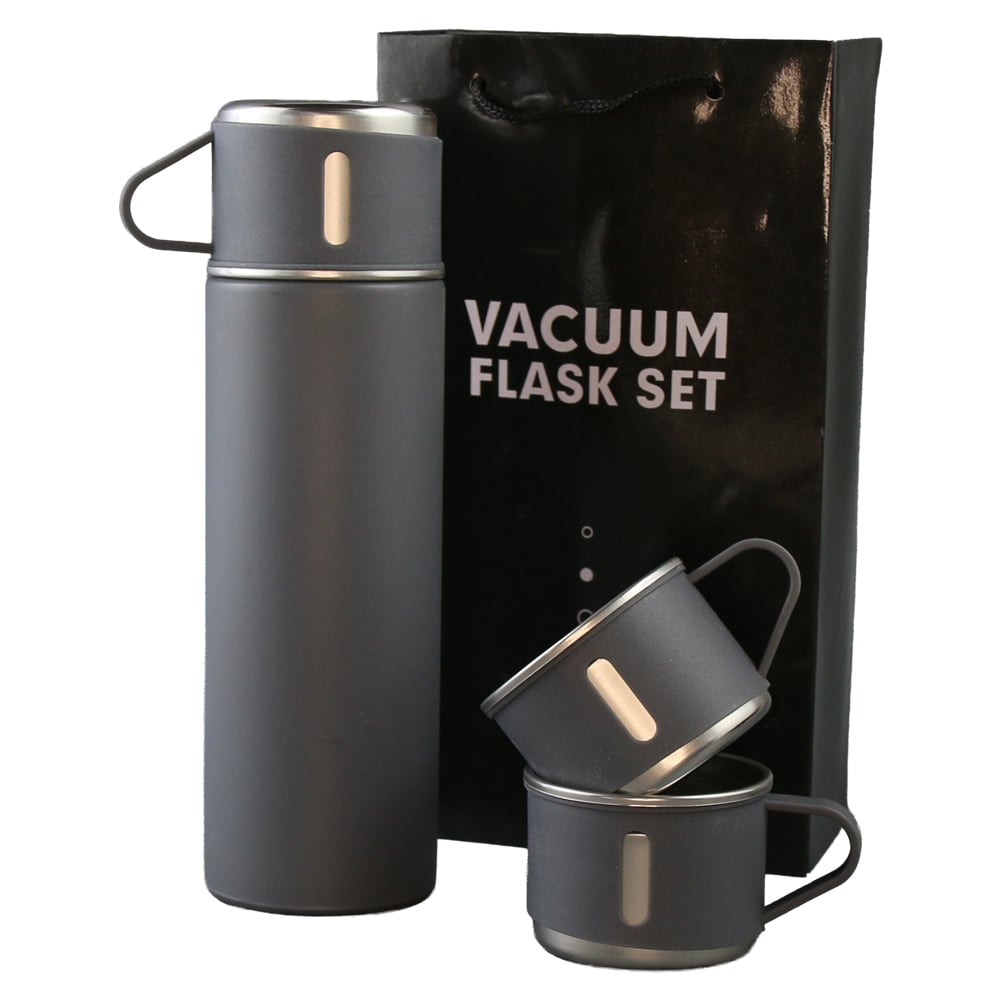 Set termos 500 ml cu 2 cesti si ceasca capac Set termos 500 ml cu 2 cesti si ceasca capac