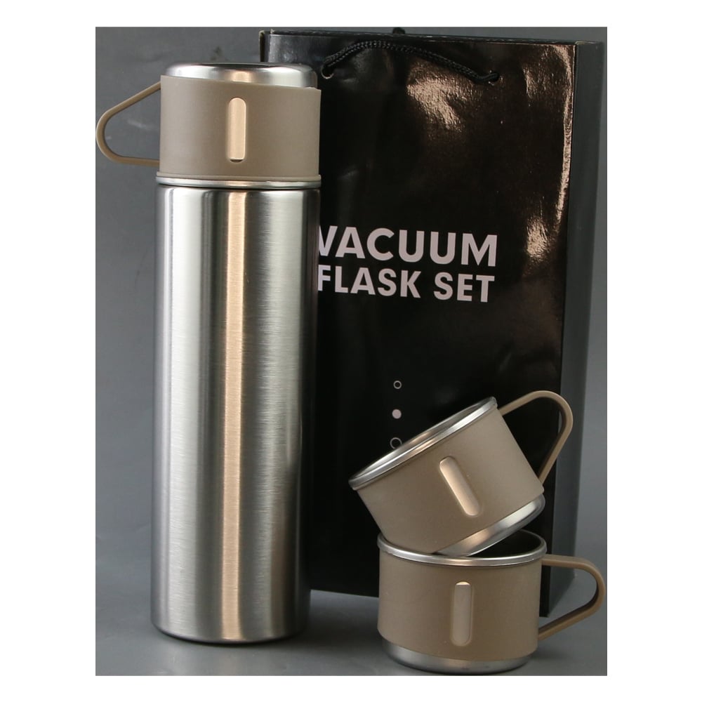 Set termos 500 ml cu 2 cesti si ceasca capac Set termos 500 ml cu 2 cesti si ceasca capac