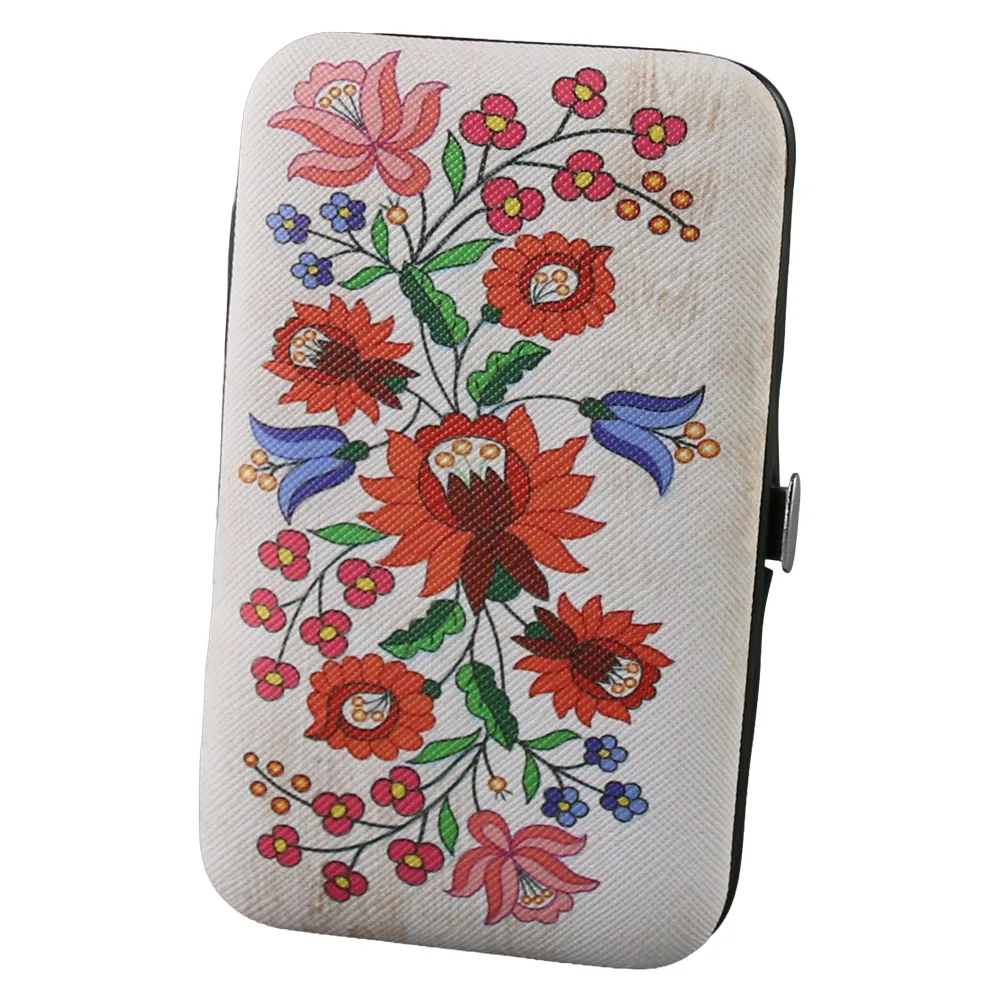 Set manichiura suvenir Motive florale 10 piese 7.5 x 12.5 cm