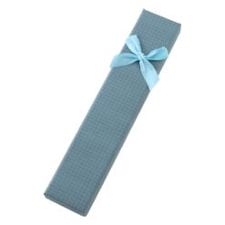 Cutie bijuterii cu fundita simpla 4 x 21 cm din carton - Se vinde 12 buc. / pach.