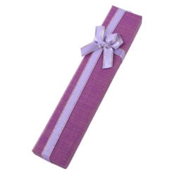 Cutie bijuterii cu fundita 4 x 21 cm din carton - Se vinde 12 buc. / pach.