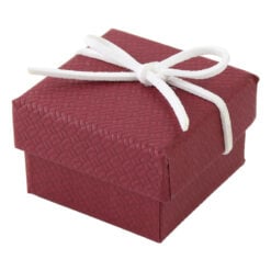 Cutie bijuterii cu fundita 5 x 5 cm din carton - Se vinde 24 buc. / pach.