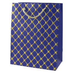 Punga cadou din hartie 18 x 23 cm cu decor auriu