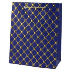 Punga cadou din hartie 26 x 32 cm cu decor auriu