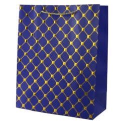 Punga cadou din hartie 31 x 44 cm cu decor auriu