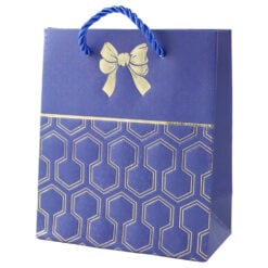 Punga cadou din hartie 12 x 14 cm cu fundita aurie
