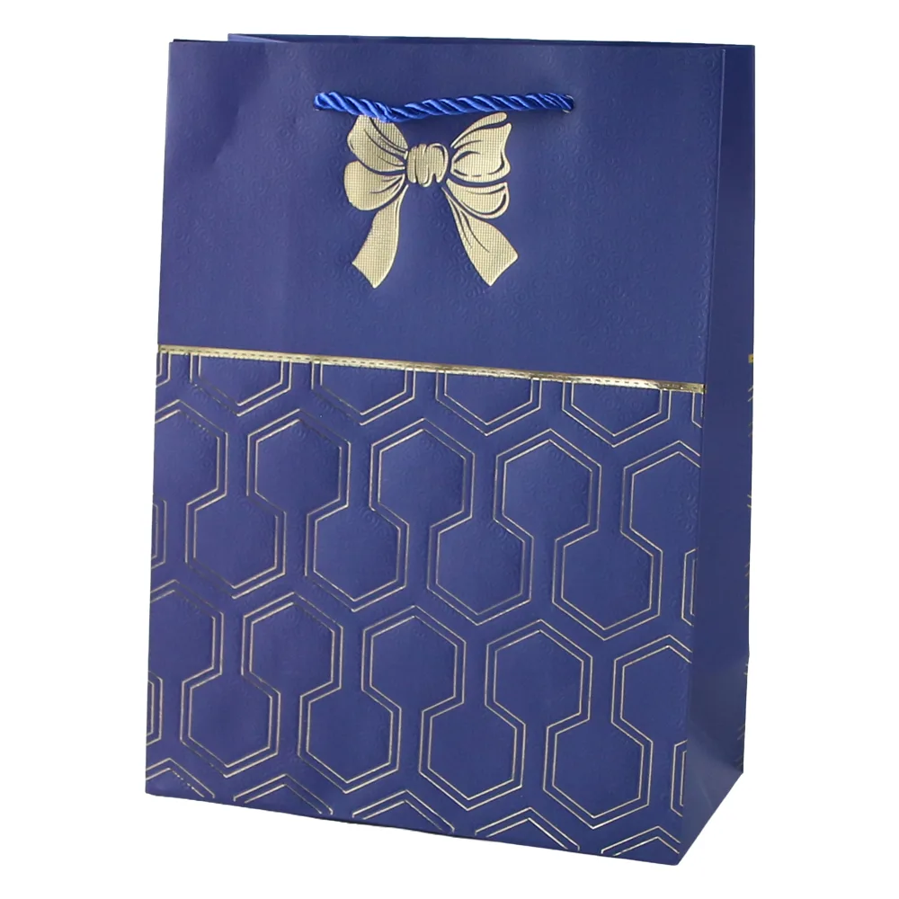 Punga cadou din hartie 18 x 24 cm cu fundita aurie