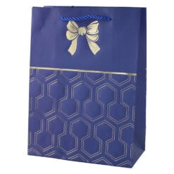 Punga cadou din hartie 26 x 32 cm cu fundita aurie