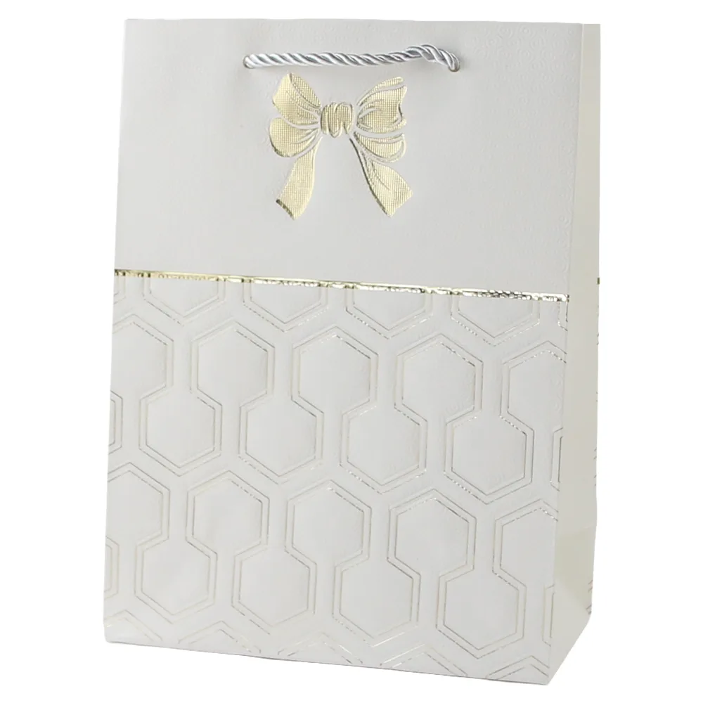 Punga cadou din hartie 26 x 32 cm cu fundita aurie