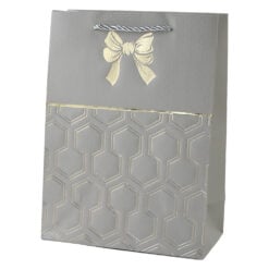 Punga cadou din hartie 26 x 32 cm cu fundita aurie