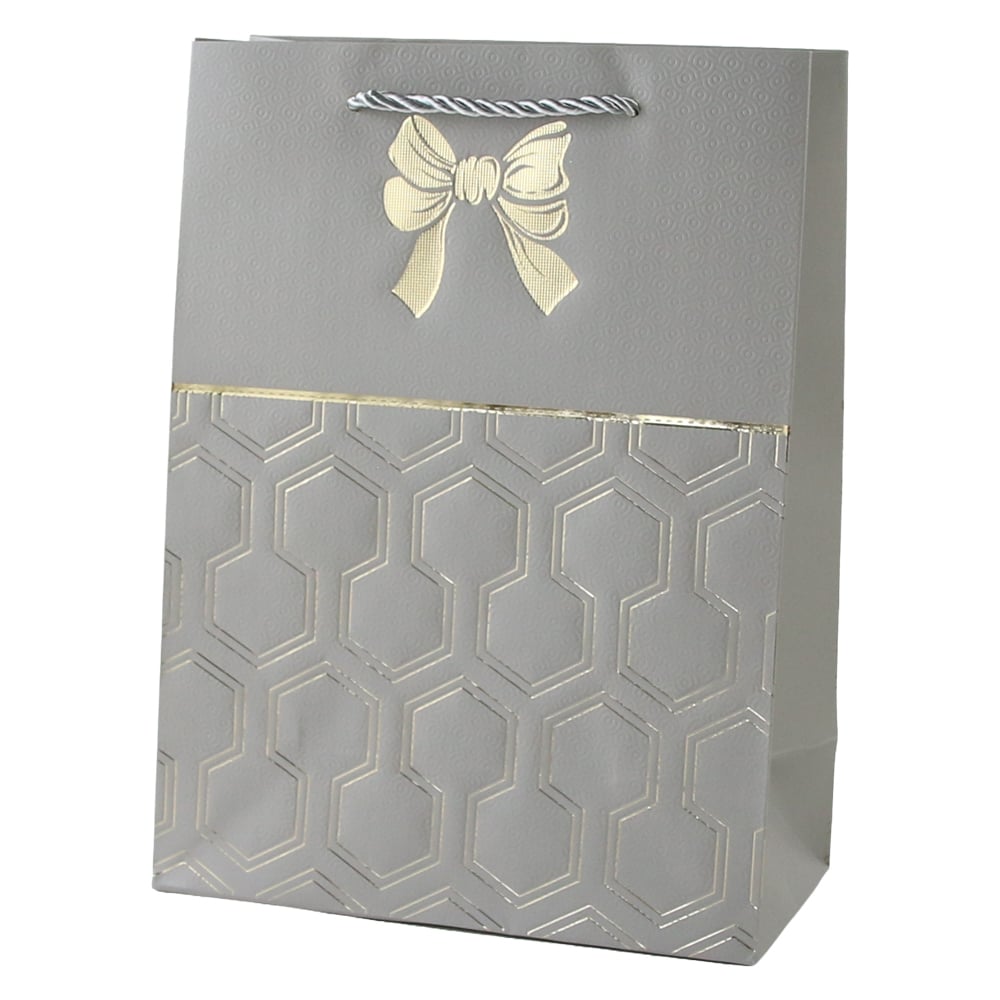 Punga cadou din hartie 26 x 32 cm cu fundita aurie Punga cadou din hartie 26 x 32 cm cu fundita aurie